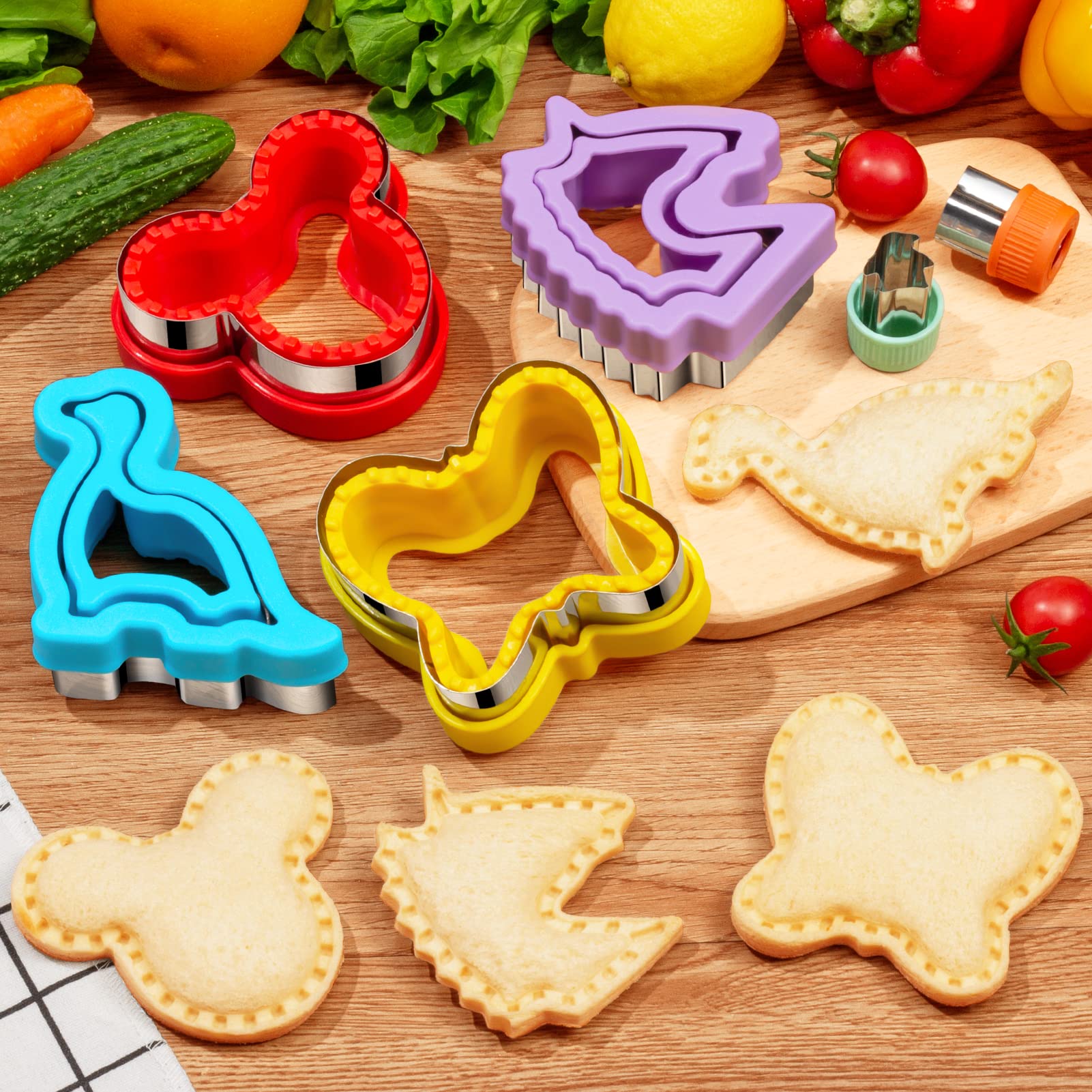 Foto 5 pulgar | Set De Cortador Y Sellador De Sándwiches Tiblue, 48 Piezas, Para Niños, Con Formas - Venta Internacional.