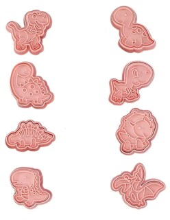 Foto 2 | 8 Pzs Cortadores De Galletas Dinosaurios + Termo Güish Gratis