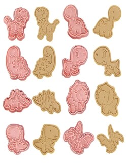 Foto 4 | 8 Pzs Cortadores De Galletas Dinosaurios + Termo Güish Gratis