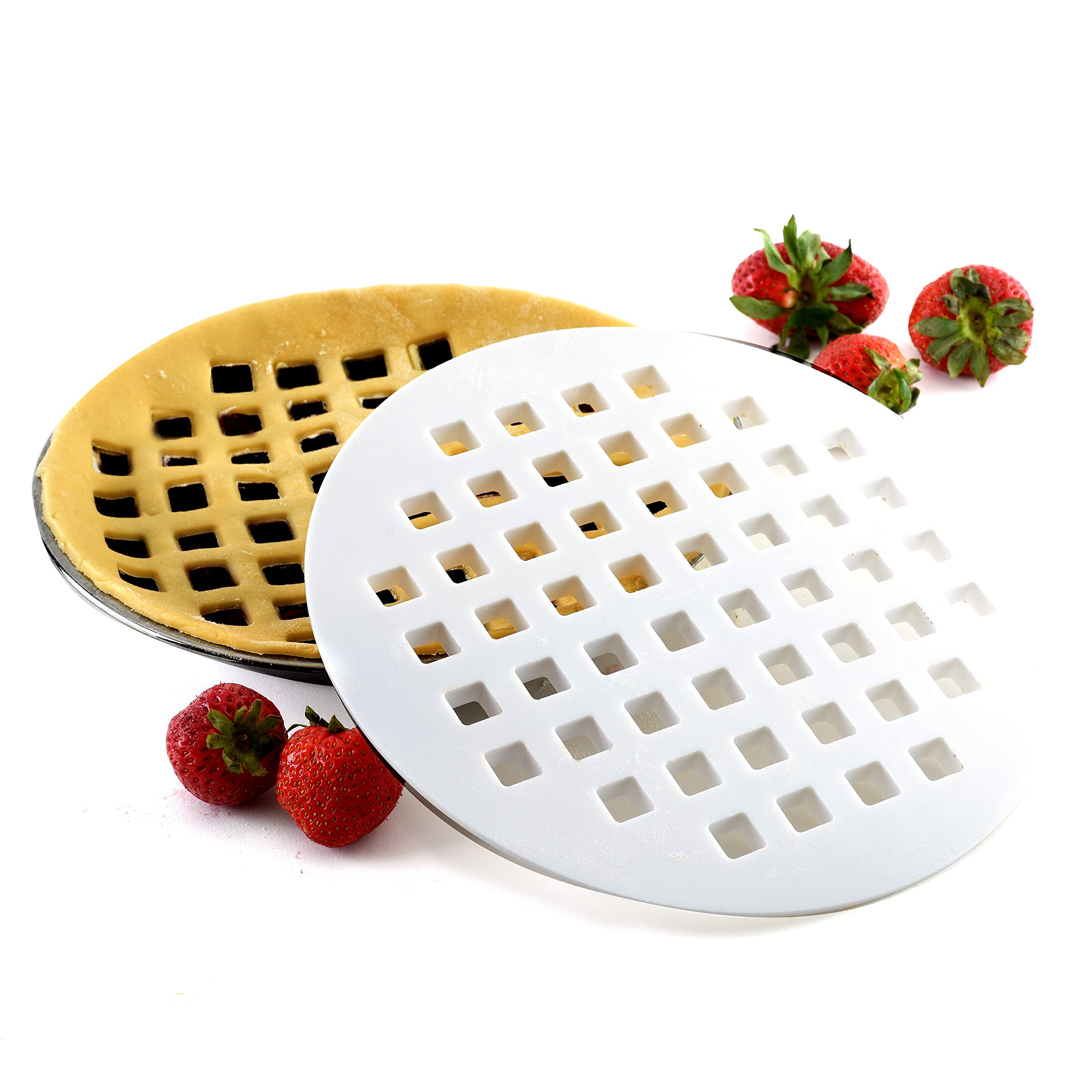 Foto 7 pulgar | Cortador De Tartas Norpro Lattice De 25 Cm De Diámetro, Color Blanco - Venta Internacional.