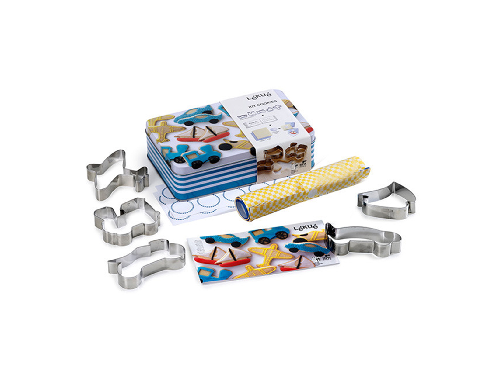 Foto 2 pulgar | Kit Para Hacer Galletas De Transportes Para Niños  Lekue