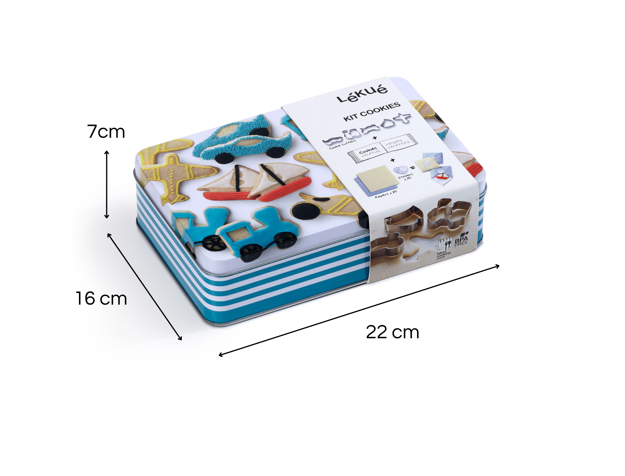 Foto 8 pulgar | Kit Para Hacer Galletas De Transportes Para Niños  Lekue