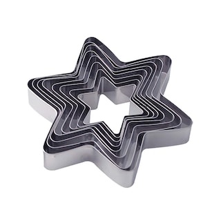 Foto 7 | Juego De Cortadores De Galletas Kalaien En Forma De Estrella De Acero Inoxidable 10 Unidades - Venta Internacional.