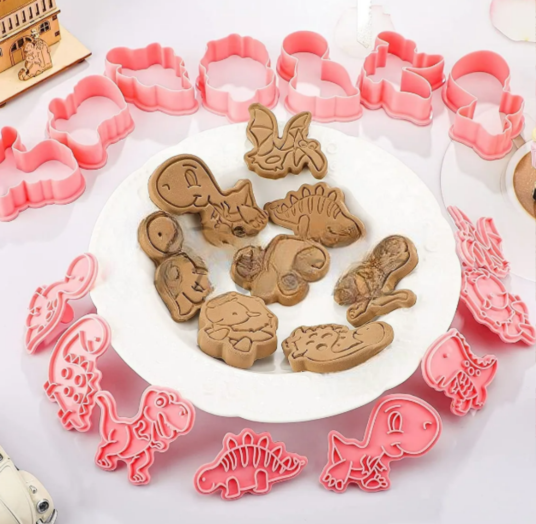 Foto 3 pulgar | Xtellar Set De 8 Cortadores De Galletas Con Forma De Dinosaurio