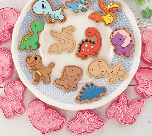 Foto 5 pulgar | Xtellar Set De 8 Cortadores De Galletas Con Forma De Dinosaurio