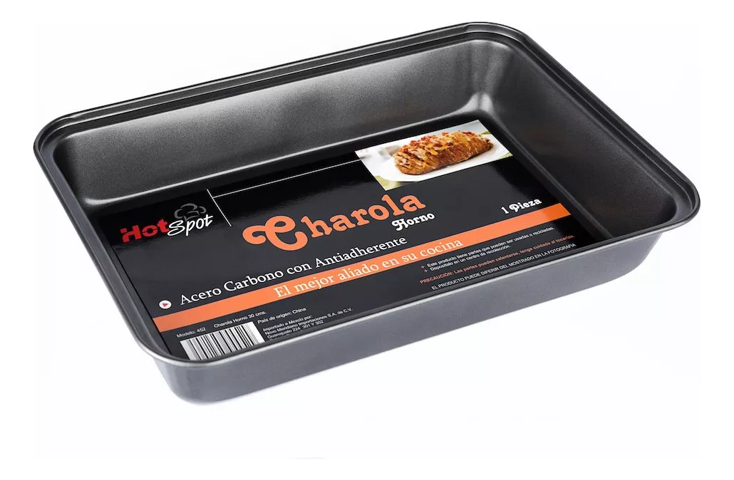 Charola Para Horno Reposteria Hot Spot 32 Cms Acero Carbono