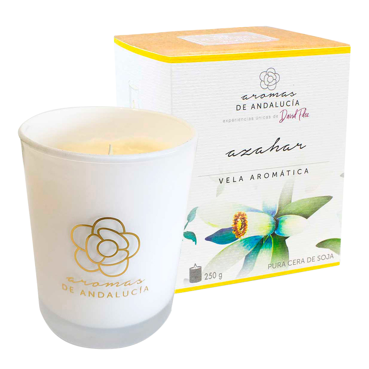 Foto 2 pulgar | Vela de Soja Andalucía Aromática y Decorativa de 250 G Aroma Azahar