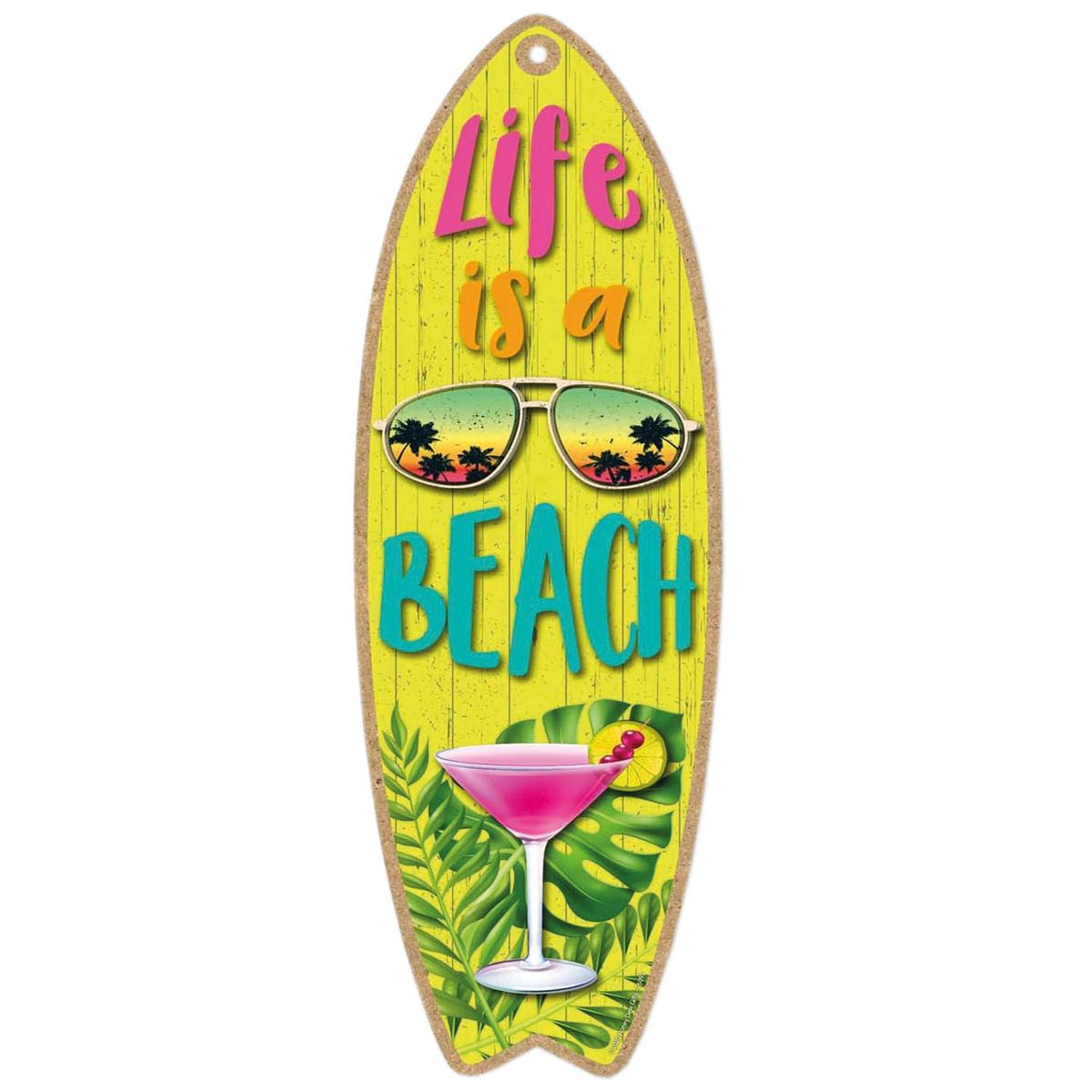 Letrero Decorativo Surf Playa Ventdepot Mxrhs-001