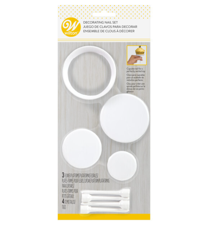 Foto 2 pulgar | Wilton Kit Clavos Para Decorar (3.8, 5 Y 6.3 Cm. Diámetro) 7 Pz.