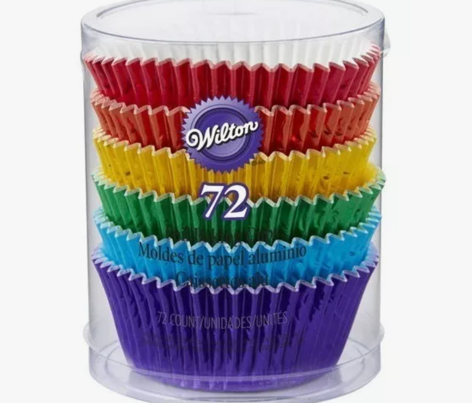 Foto 1 | Capacillo Wilton Estandar Colores Arcoiris 5 Cm 72 Piezas