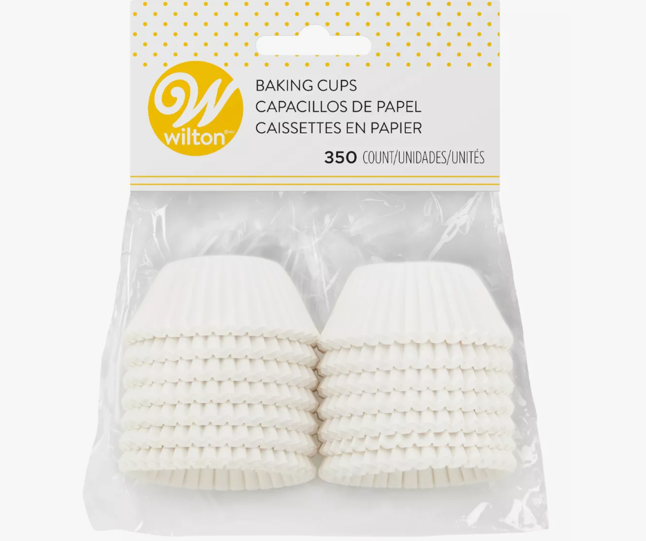 Foto 2 pulgar | Wilton Capacillo Mini Blanco 3.1 Cm Diametro 350 Pz.