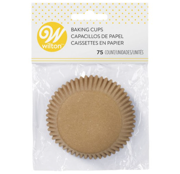 Wilton Capacillo Estandar Café 5.08 Cm. Diámetro 75 Pz.