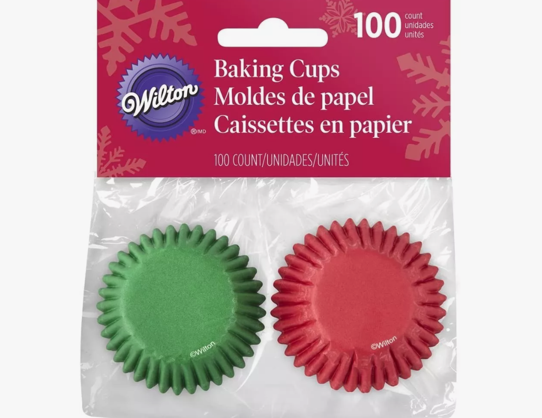Foto 2 pulgar | Wilton Mini Capacillo Rojo Verde  Navidad 100 Pz