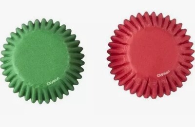 Foto 3 | Wilton Mini Capacillo Rojo Verde Navidad 100 Pz