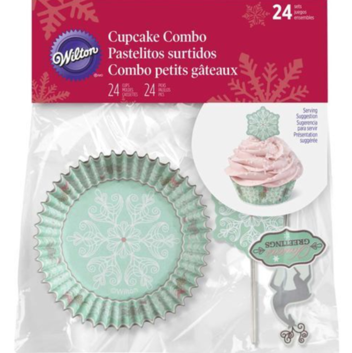 Foto 3 pulgar | Wilton Capacillo Combo Copo De Nieve Navidad