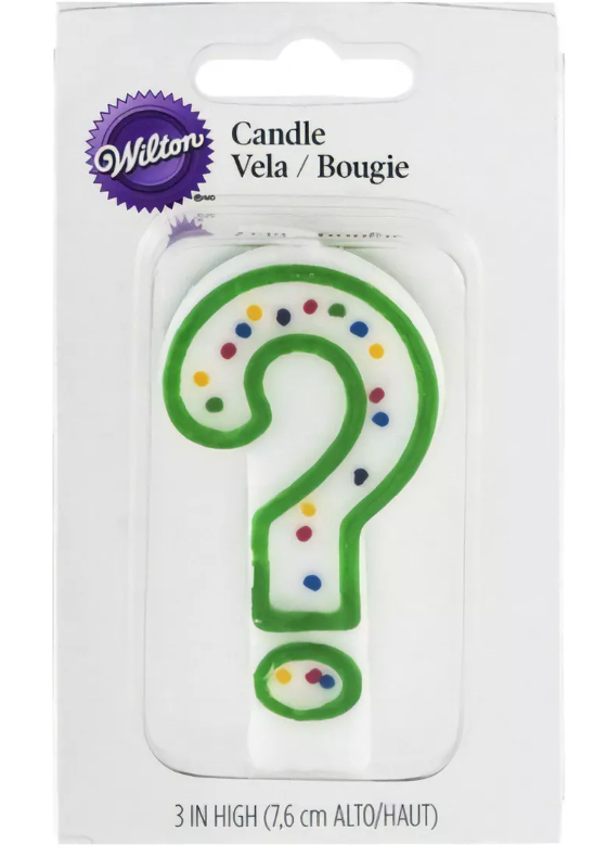 Foto 2 pulgar | Wilton Vela Signo Interrogación Verde