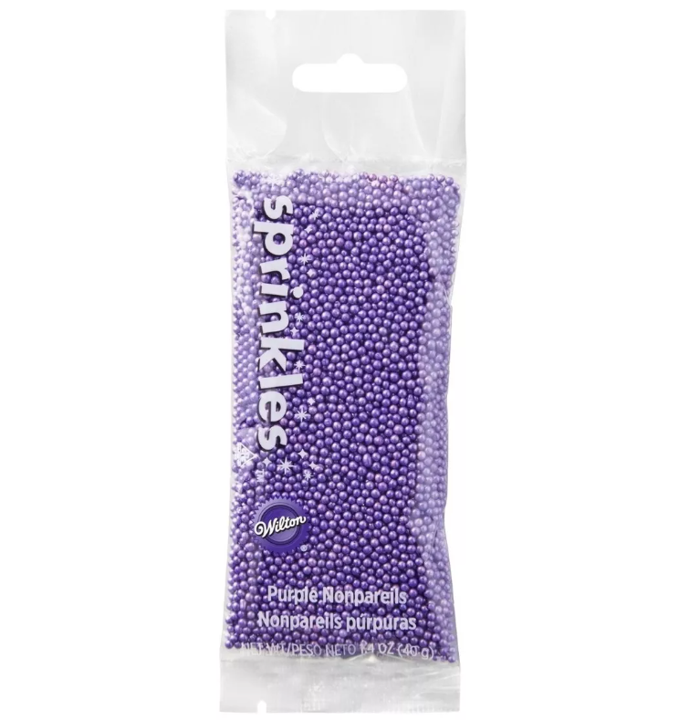 Foto 2 pulgar | Wilton Sprinkles Esferas Moradas Nonpareils 40 Gr.