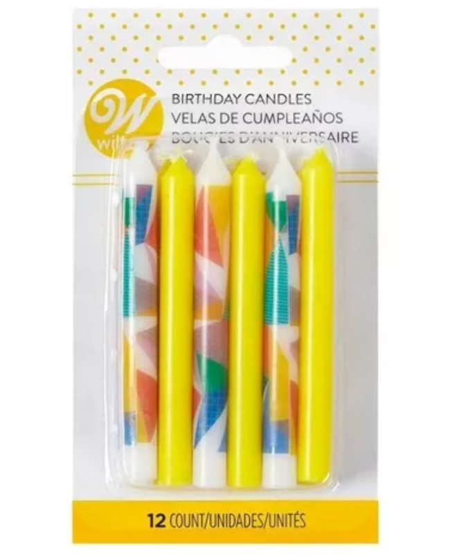 Foto 2 pulgar | Velas Tricolor Wilton 12 Pz