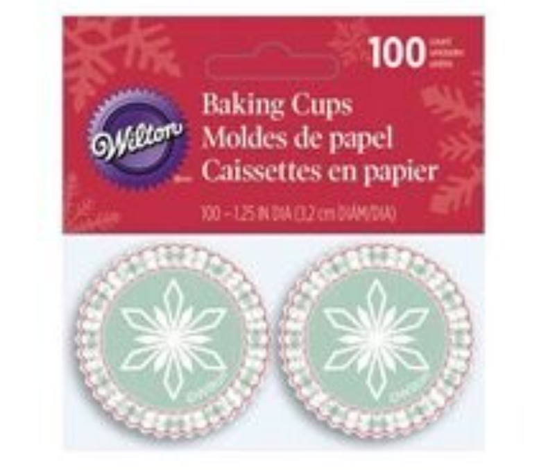 Foto 2 pulgar | Wilton Capacillo Mini Copo De Nieve 100 Pz