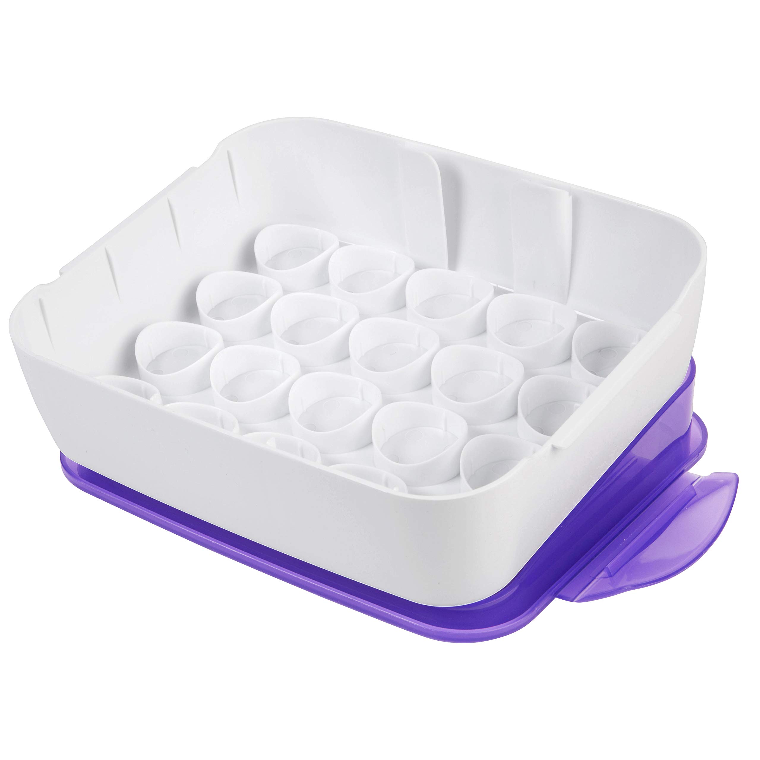 Funda Organizadora De Colores Wilton, Blanco/morado, Para Decoración De Tartas - Venta Internacional.