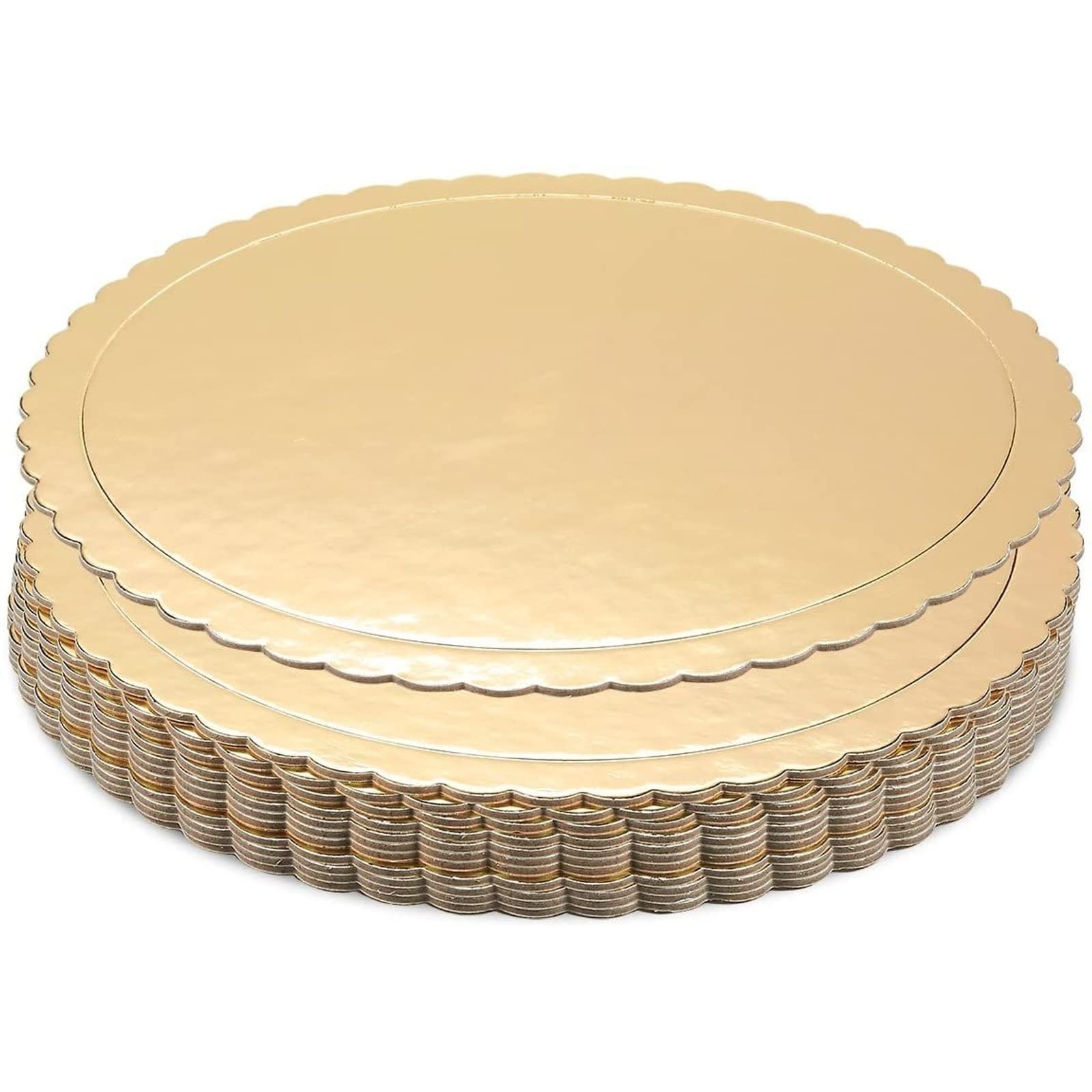 Foto 1 | Tabla Para Tartas Juvale Gold Festoneada De 10 Pulgadas, Redonda (paquete De 12) - Venta Internacional.