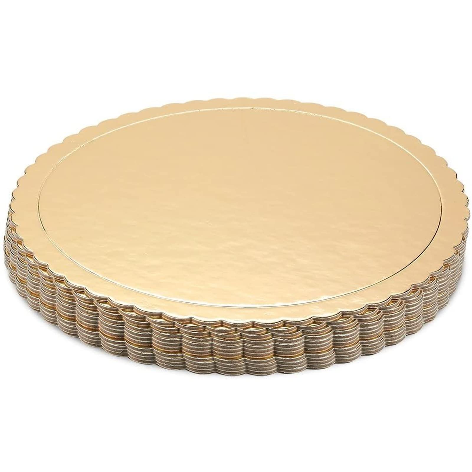 Foto 7 pulgar | Tabla Para Tartas Juvale Gold Festoneada De 10 Pulgadas, Redonda (paquete De 12) - Venta Internacional.