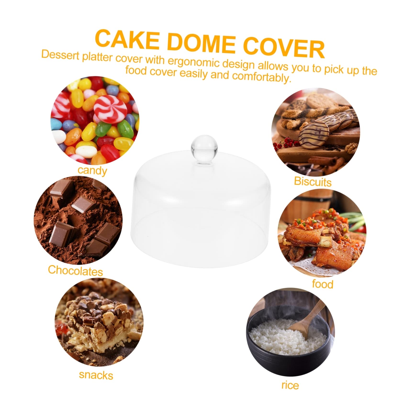Foto 5 pulgar | Cake Dome Feltechelectr Acrílico Transparente Con Base 16,20 X 16,20 X 12,50 Cm - Venta Internacional.