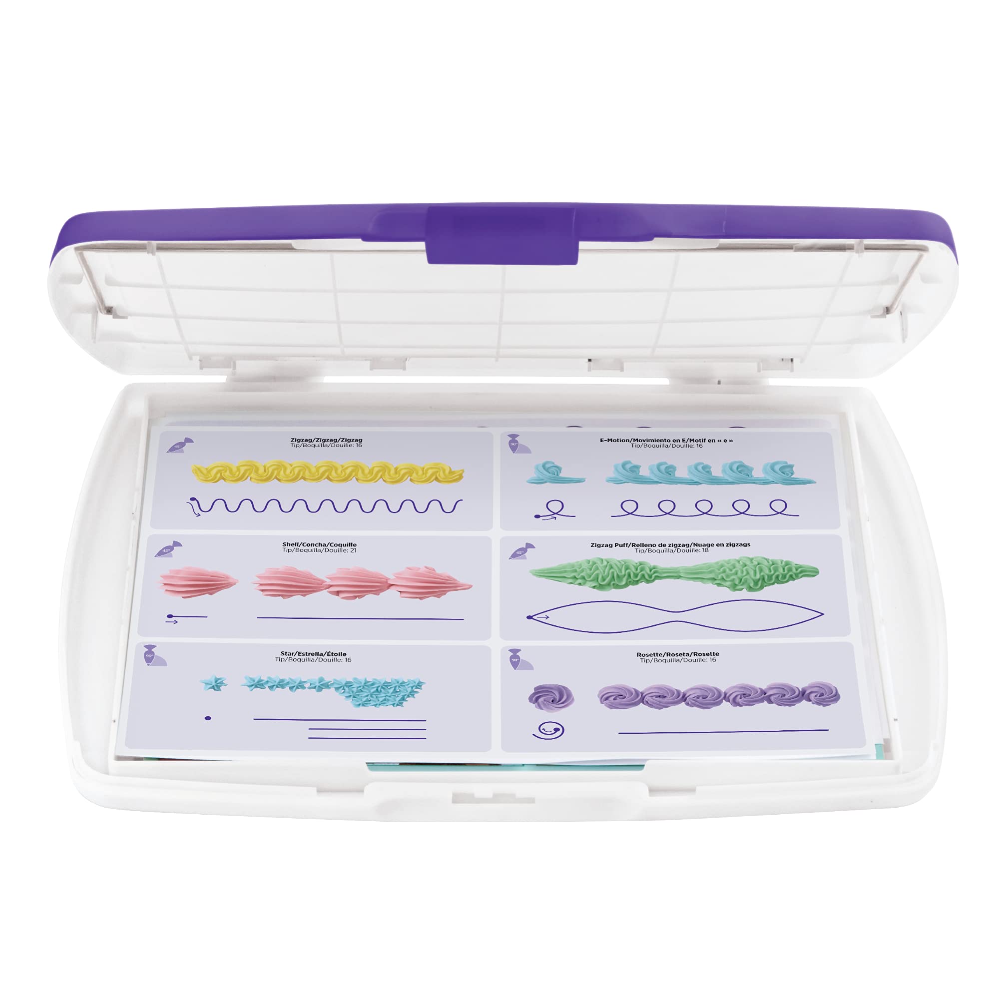 Foto 3 pulgar | Tabla De Práctica Wilton Blanco/morado 33 X 27 Cm - Venta Internacional.