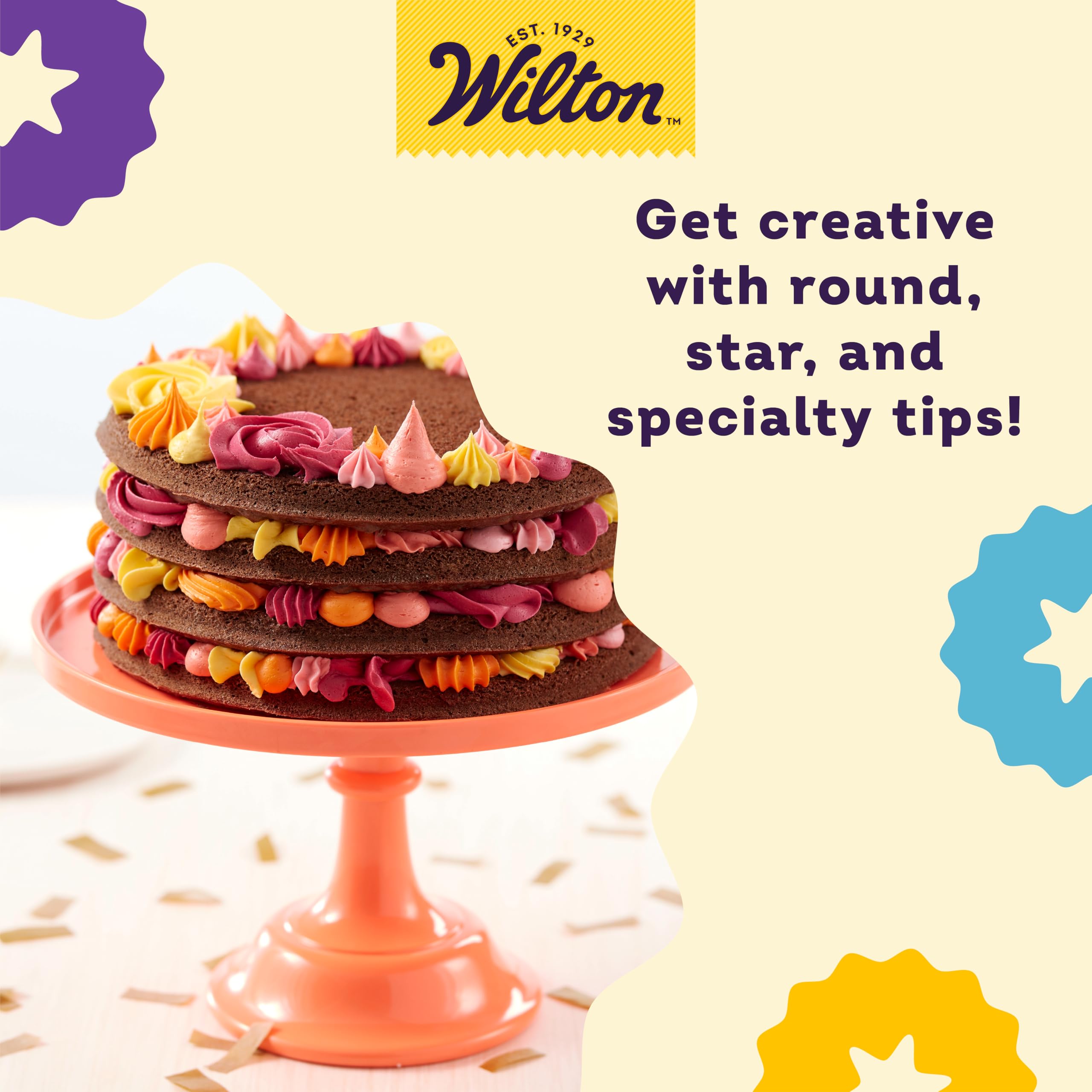 Foto 5 | Kit De Suministros Para Decoración De Tartas Wilton, 46 Piezas, Con Estuche De Almacenamiento - Venta Internacional.