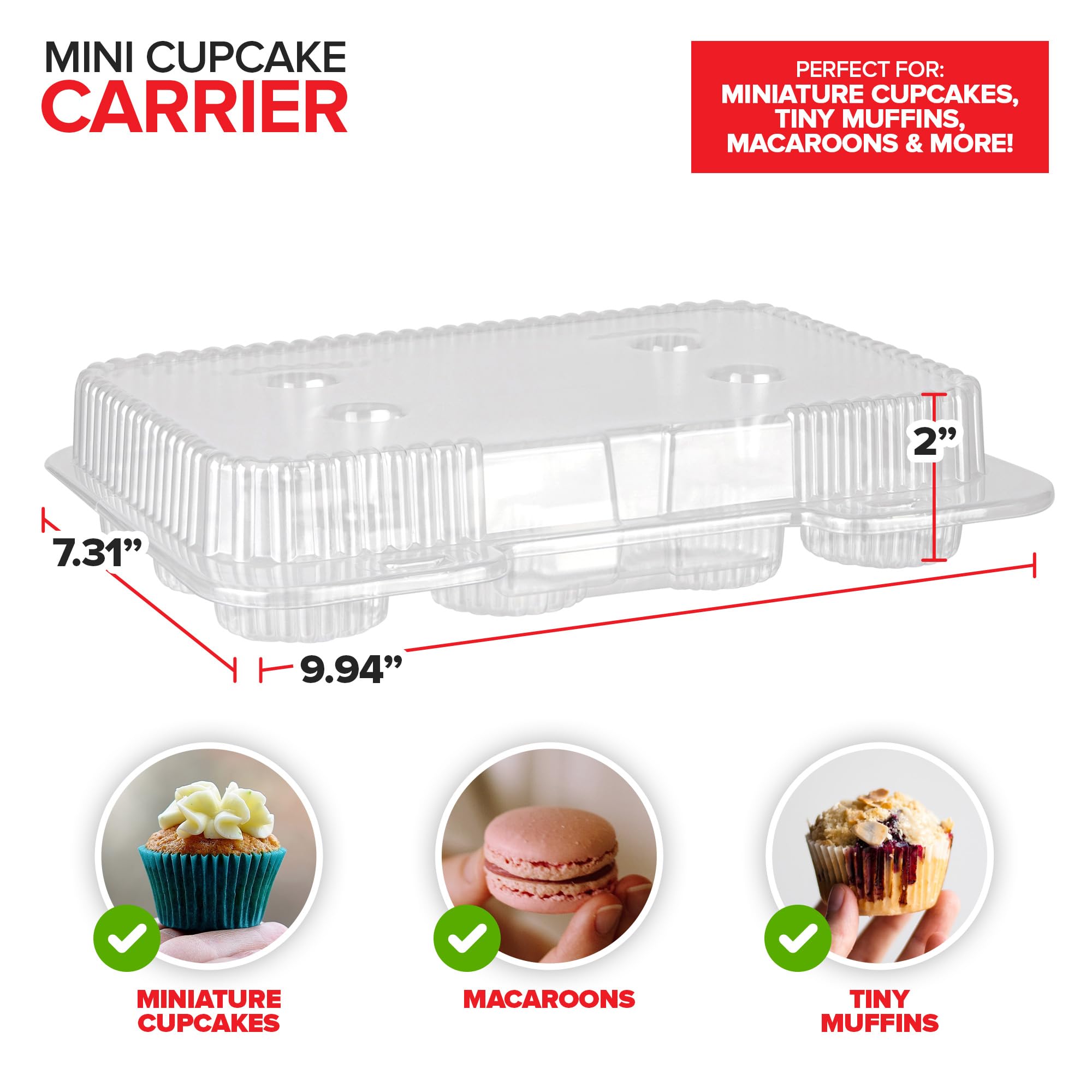 Foto 4 pulgar | Recipientes Para Magdalenas Stock Your Home Mini (paquete De 40), 30 Ml - Venta Internacional.