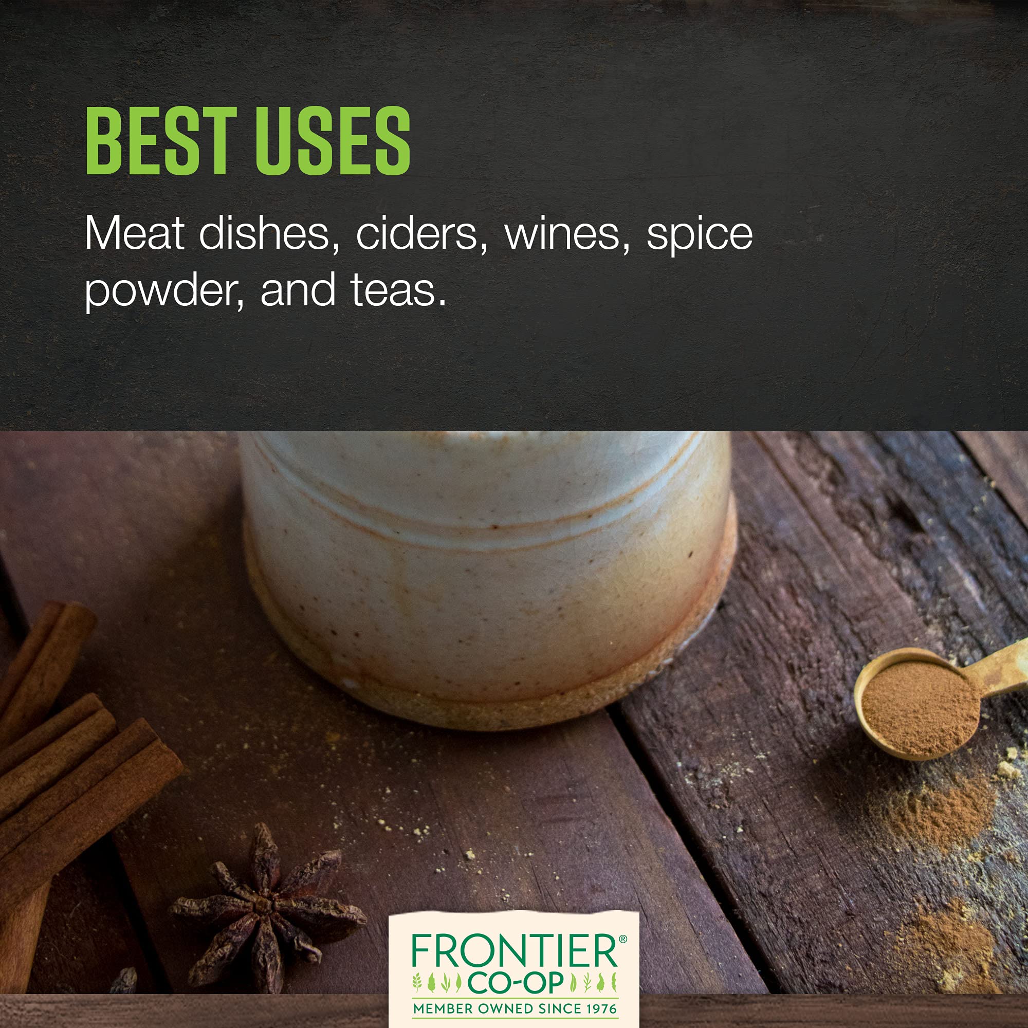 Foto 5 pulgar | Star Anise Frontier Co-op Organic Entero 454 G - Venta Internacional.