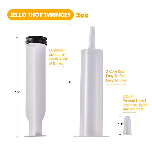Foto 7 pulgar | Jeringas Jello Shot Jolly Chef  60 Ml  60 Ml  Sin Bpa - Venta Internacional.