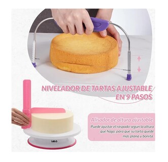 Foto 4 | Kit De Reposteria Completo Con Espatula Y Base Gira 202 Pzas