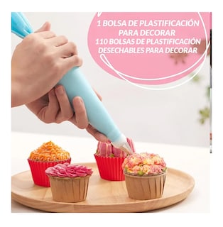 Foto 3 | Kit De Reposteria Completo Con Espatula Y Base Gira 202 Pzas