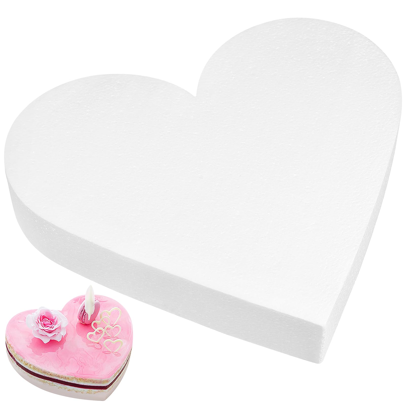 Foto 1 | Chupete De Espuma Para Tartas Stobaza Con Forma De Corazón  30 X 25 X 5 Cm - Venta Internacional.