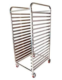 Foto 2 | Rack Espiguero Kitchen Facilities Para 15 Charolas Acero Inoxidable 40 X 60cm
