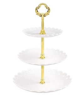 Foto 1 | Exhibidor 3 Niveles Soporte Base Para Cupcakes Y Postres Blanco