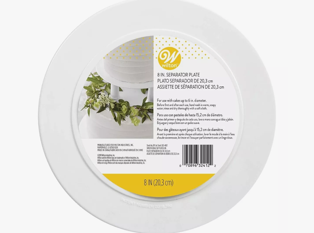 Foto 1 | Wilton Plato Redondo Liso Blanco  20.3 Cm 1 Pz.