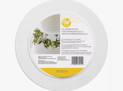 Foto 1 | Wilton Plato Redondo Liso Blanco 20.3 Cm 1 Pz.