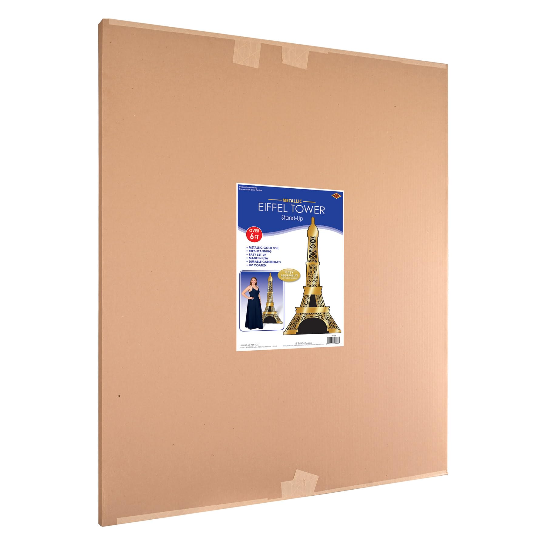 Foto 6 | Soporte Fotográfico De Pie Con Forma De Torre Eiffel De Cartón, 185 Cm - Venta Internacional.