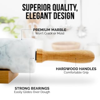 Foto 3 | Rollo Zulay Kitchen Mármol 43 Cm Soporte Y Mango de Madera de Haya - Venta Internacional