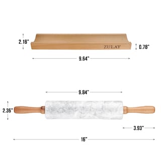 Foto 5 | Rollo Zulay Kitchen Mármol 43 Cm Soporte Y Mango de Madera de Haya - Venta Internacional