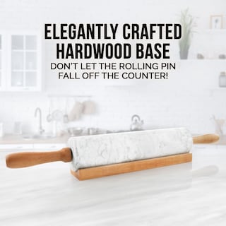 Foto 6 | Rollo Zulay Kitchen Mármol 43 Cm Soporte Y Mango de Madera de Haya - Venta Internacional