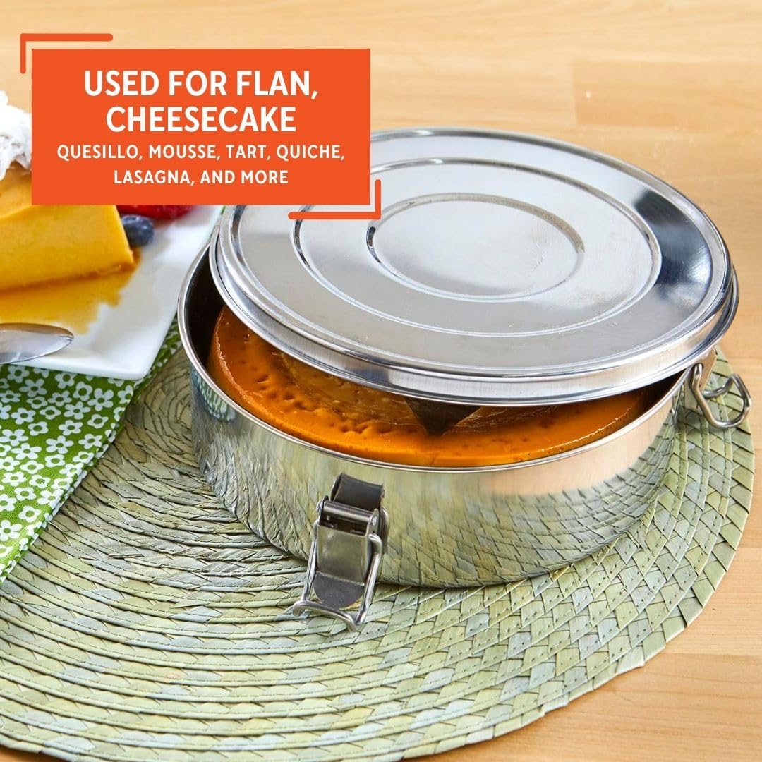 Foto 7 pulgar | Molde Para Flan Imusa De Acero Inoxidable, 21 Cm, Plateado - Venta Internacional.