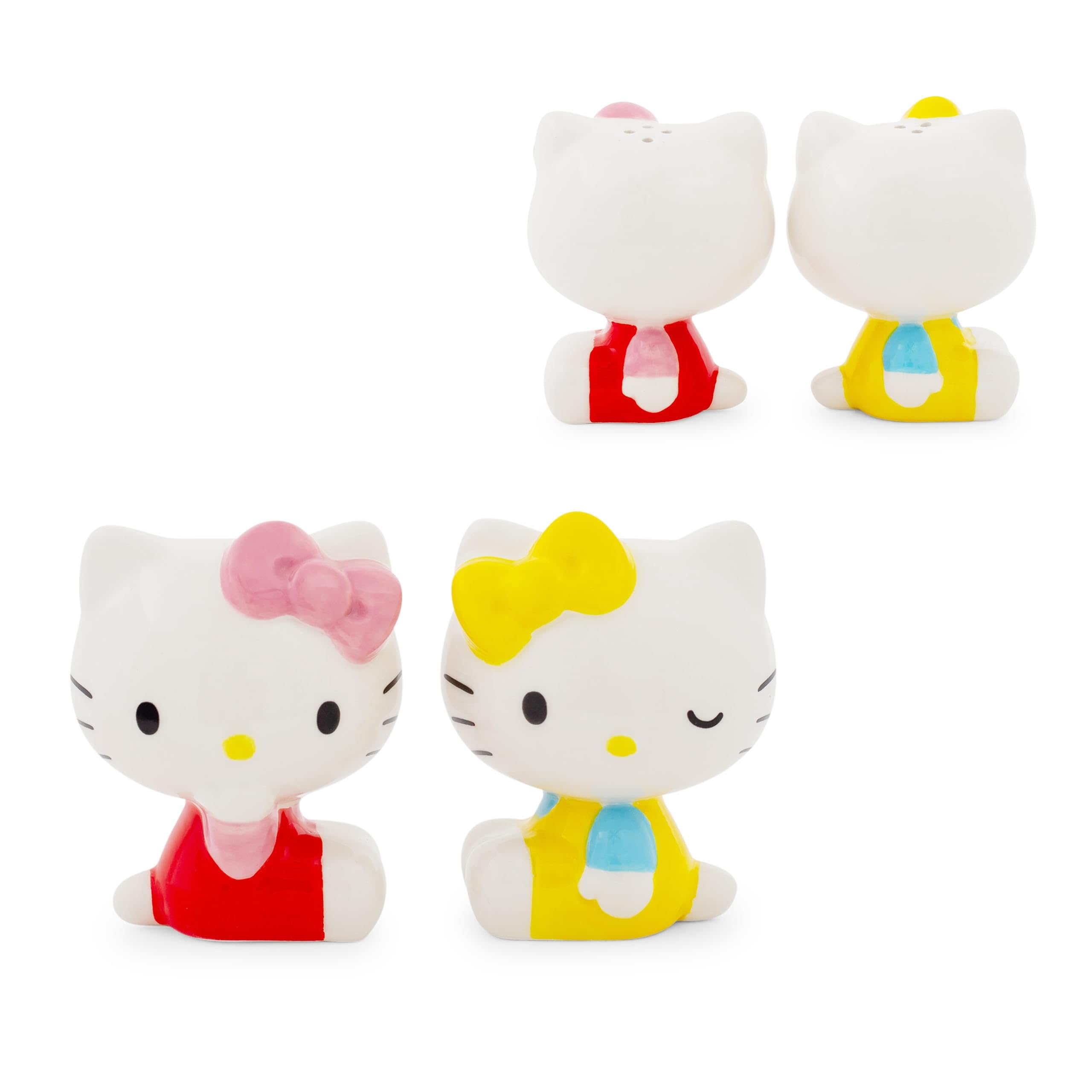 Foto 2 pulgar | Saleros Y Pimenteros Sanrio Hello Kitty Y Mimmy Ceramic - Venta Internacional.
