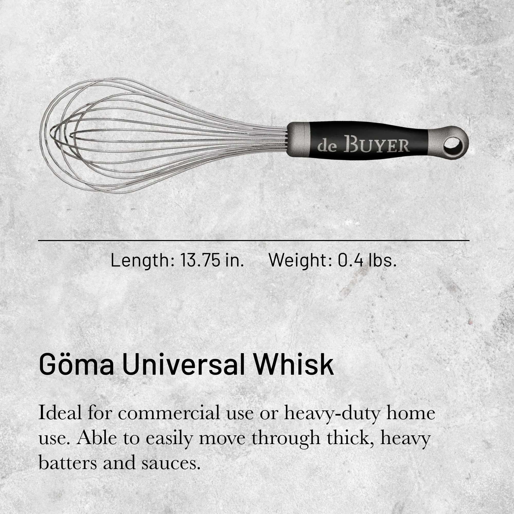 Foto 3 pulgar | Batidor Universal Goma De Buyer De 35 Cm  Ideal Para Cocinas Comerciales - Venta Internacional.