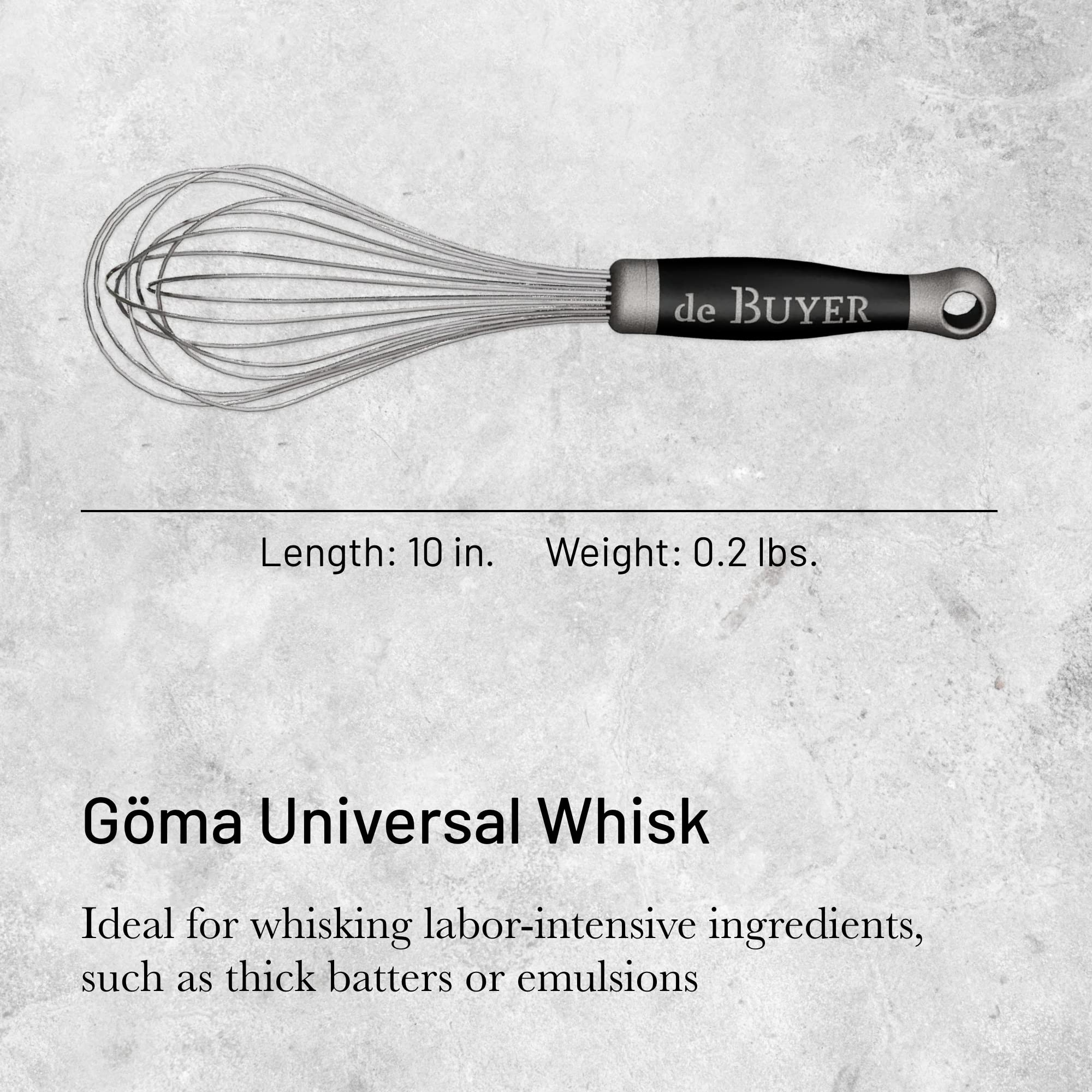 Foto 2 | Whisk De Buyer Goma Universal 25 Cm De Acero Inoxidable - Venta Internacional.