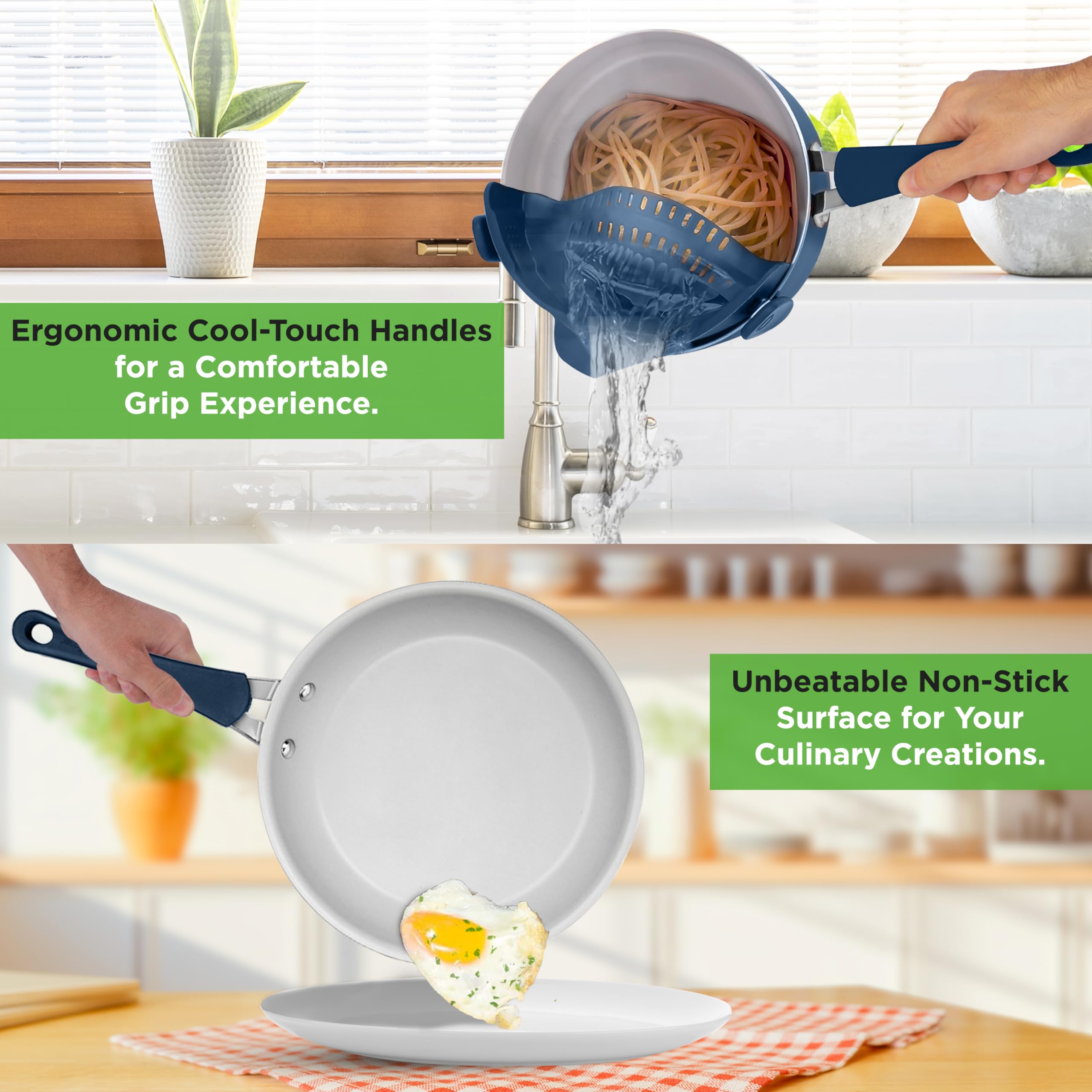 Foto 5 | Juego De Cocina Nutrichef Professional Azul Marino, 20 Piezas Con Utensilios Para Hornear - Venta Internacional.