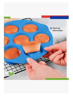 Foto 4 | Molde De Silicón Xtellar Para Hornear Cupcakes O Muffins Slim