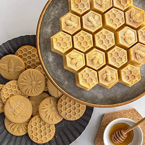 Foto 7 | Venta Internacional - Sellos Para Galletas Nordic Ware Cast Honeybee 3 Unidades Plateados